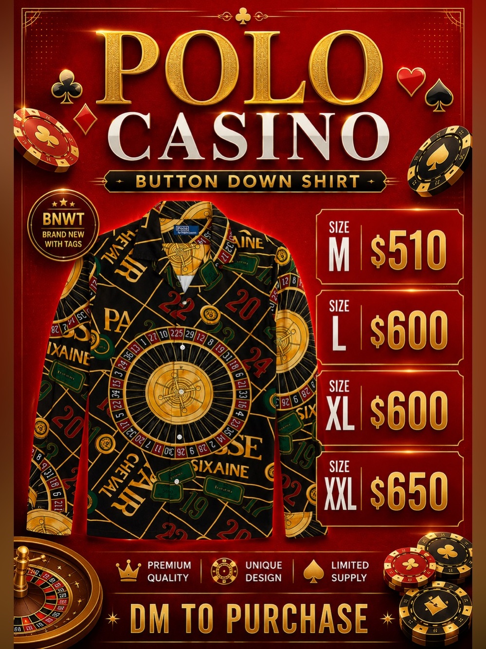 Polo Ralph Lauren Roulette Casino